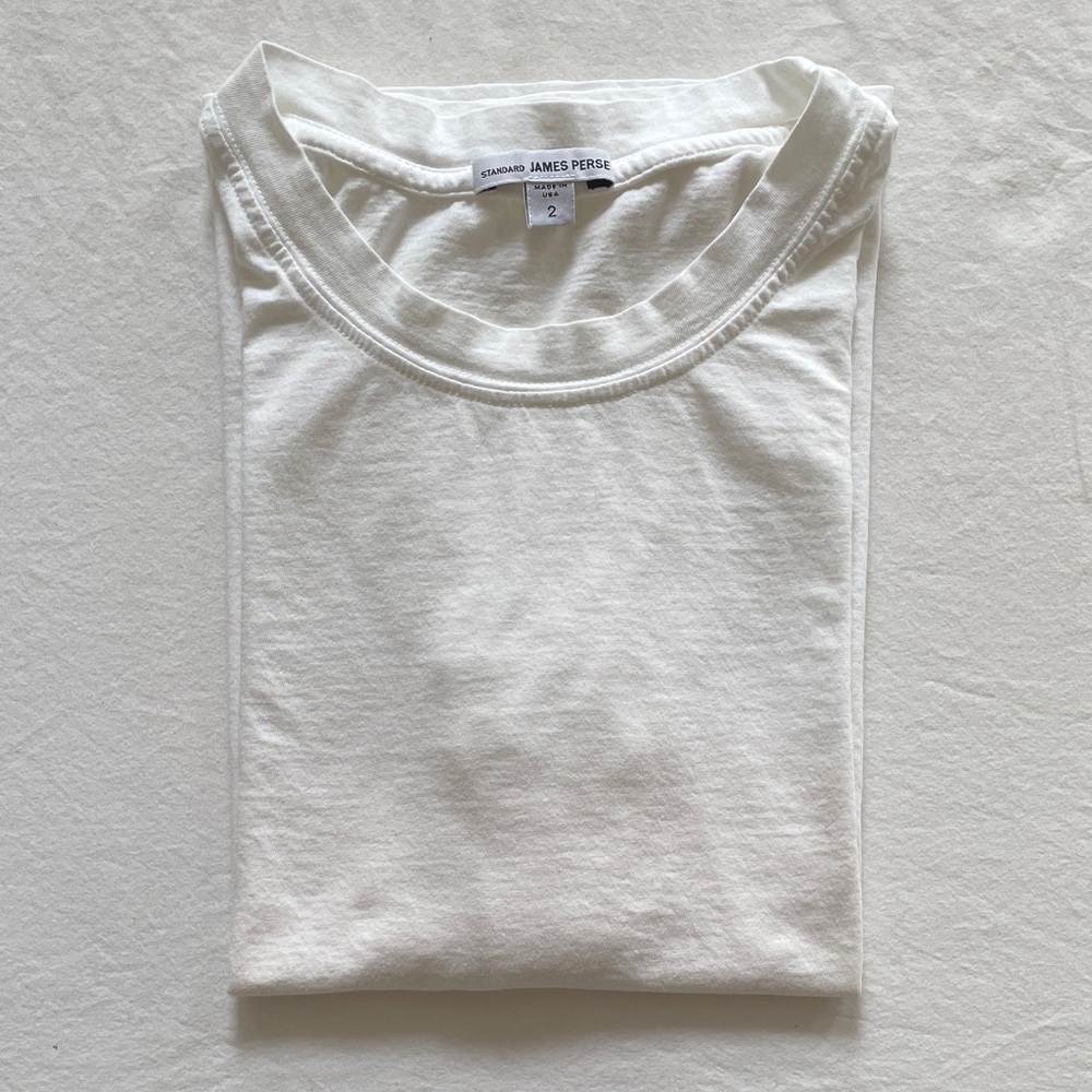 James Perse Standard White Tee